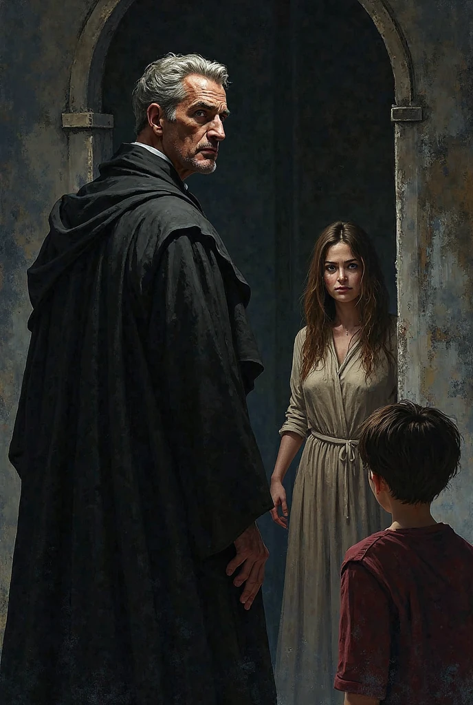 It's not good the priest and the woman behind and the boys in front 