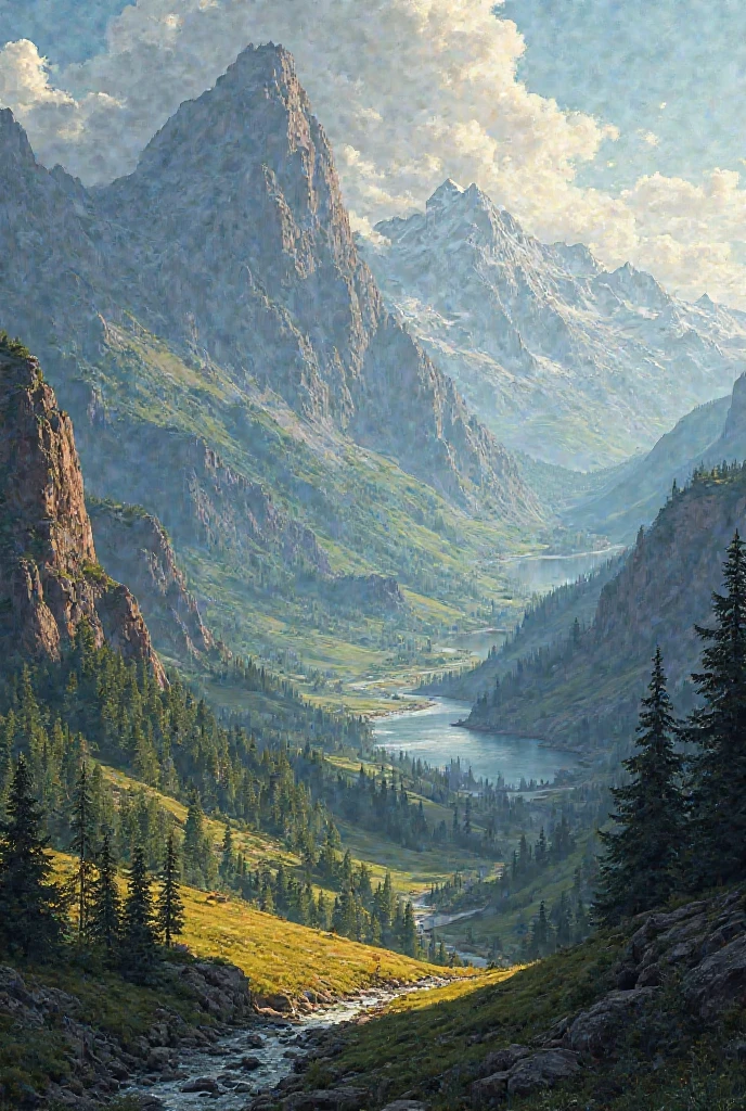 Let a spectacular landscape flow into the background  