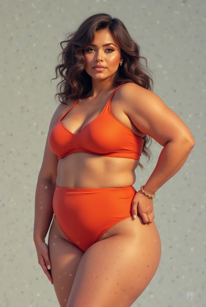 50 year old MILF Aishwarya Rai Bachchan, (single ponytail hair), red micro bikini, ((ankle boots)), bright sunny day scene, ((curvaceous athletic)) milf body, posing in maldives beach, hourglass milf figure, seducing pose, looking straight at camera, soft volumetric lights, intricate details, (ArtStation:1.2)