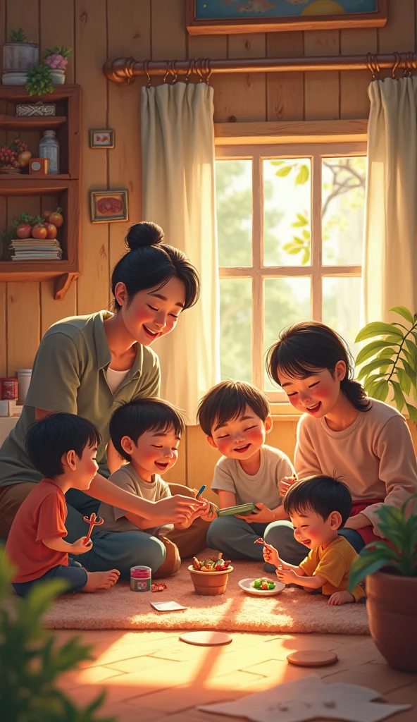 There was a happy little home… where one Abbu, one Ammi, and their five s—three brothers and two sisters—lived with love and laughter.