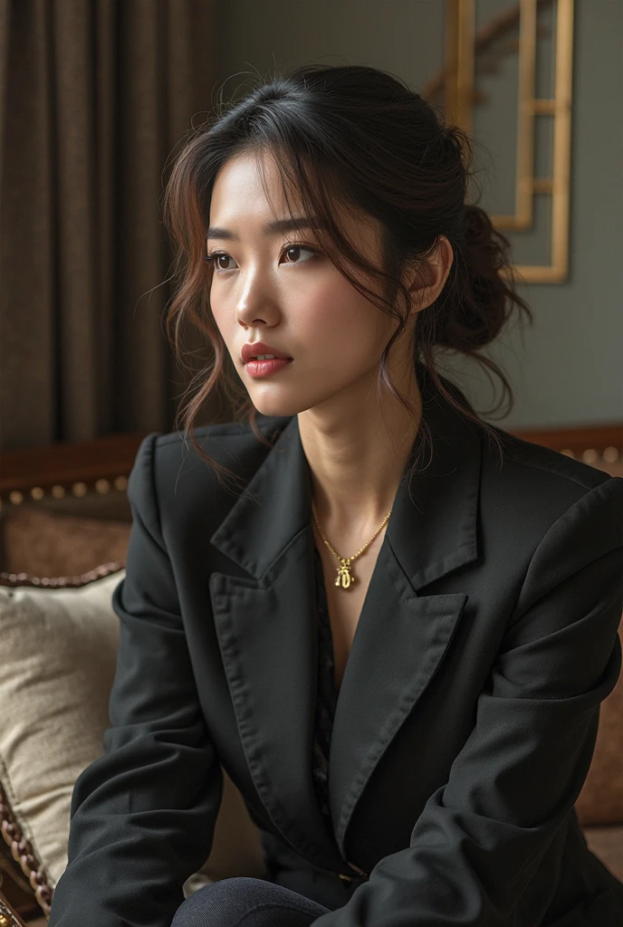 Quiet but rather serious and wealthy 