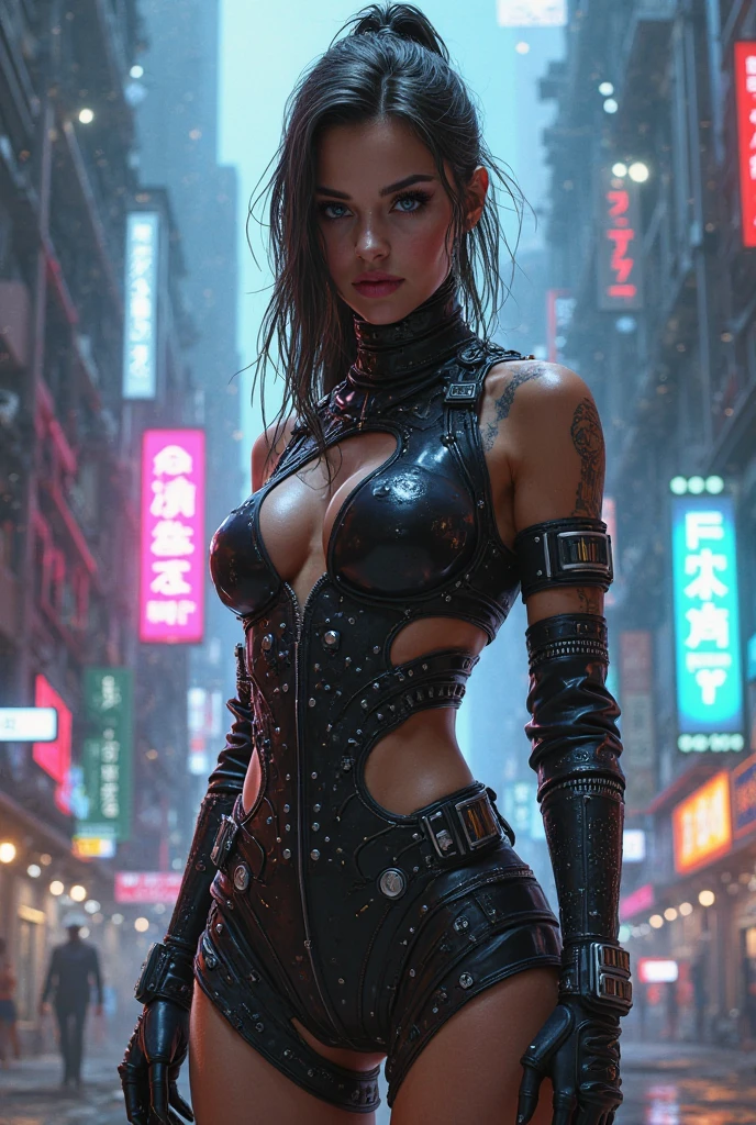 A Cybergroge-style feminine outfit