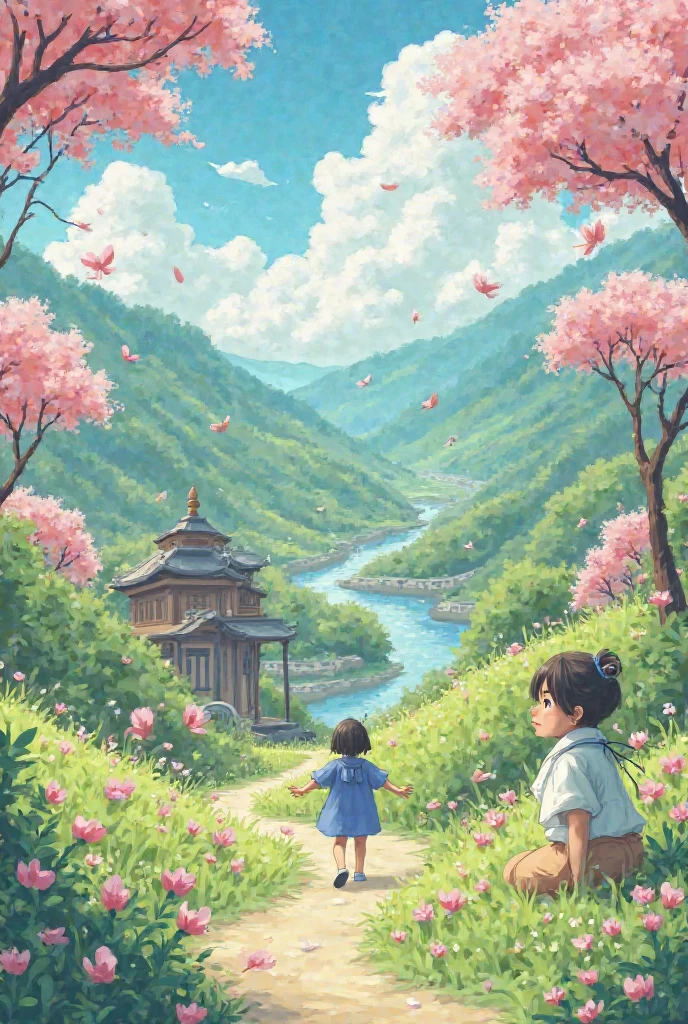 Create me an image in the Ghibili style