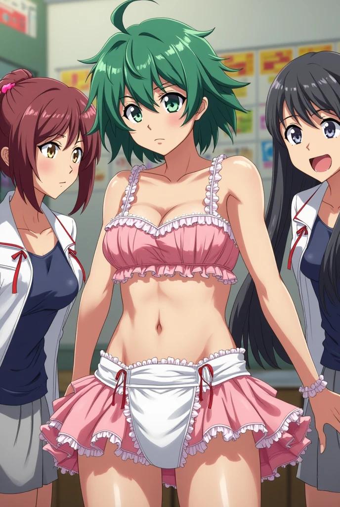2 girls , Yukinoshita Yukino , yuigahama yui'My breasts and butt feel good..., waltz dance , In underwear,raise your legs,whole body,pink silk panties,white silk panties,thighs,knees,toes,high angle,smile,beautiful eyes,Clear eye color,