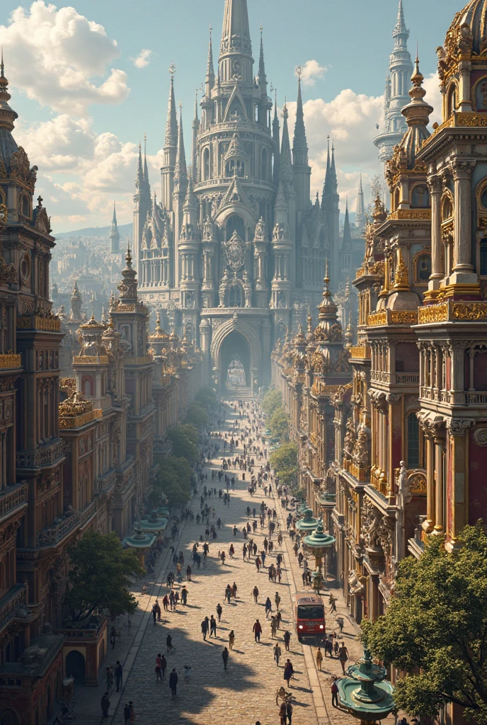 Dresden with 5 million inhabitants but everything is Baroque 