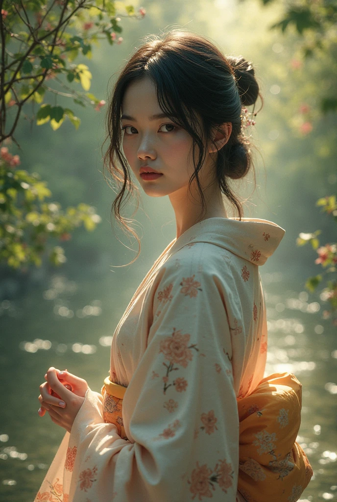 I saw a Japanese woman.