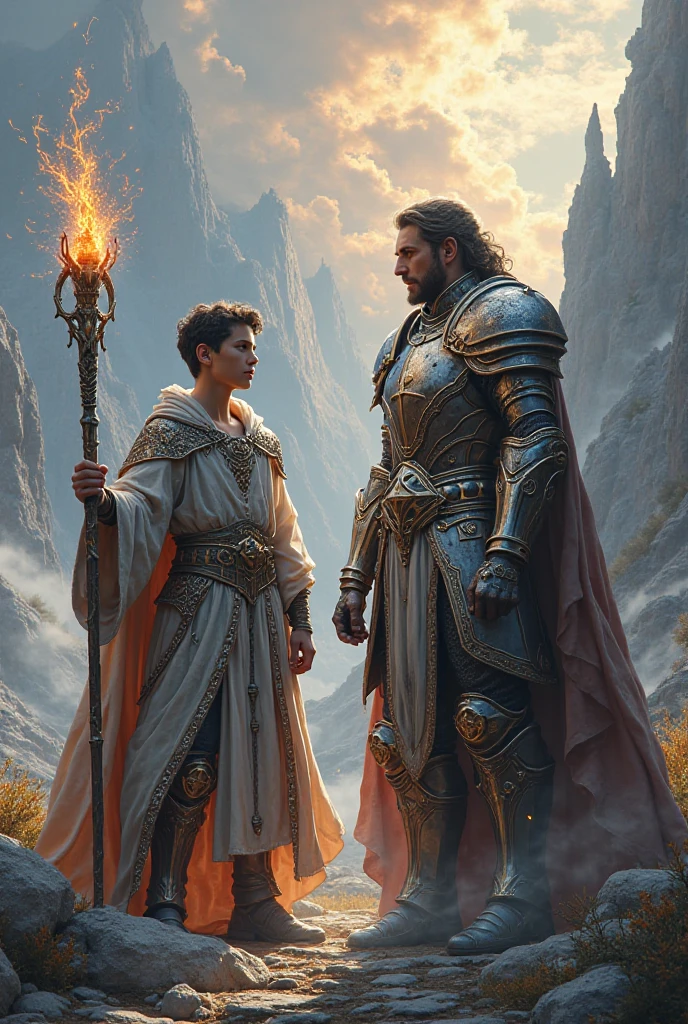 A young wizard and a hot knight make it realistic 
