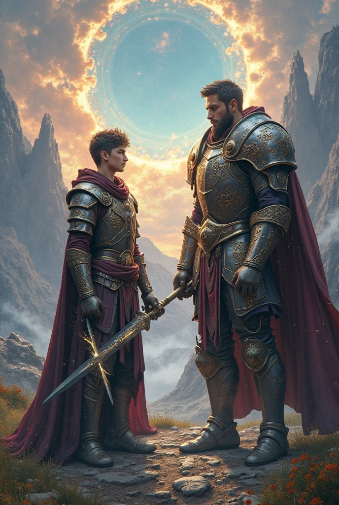 A young wizard and a hot knight make it realistic 
