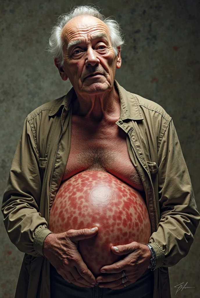old man,pregnant man,chest milk 