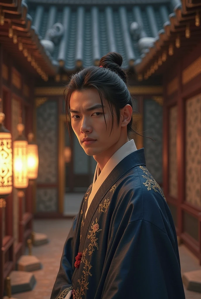 Handsome Korean man who is ashamed to take up the jeongdae