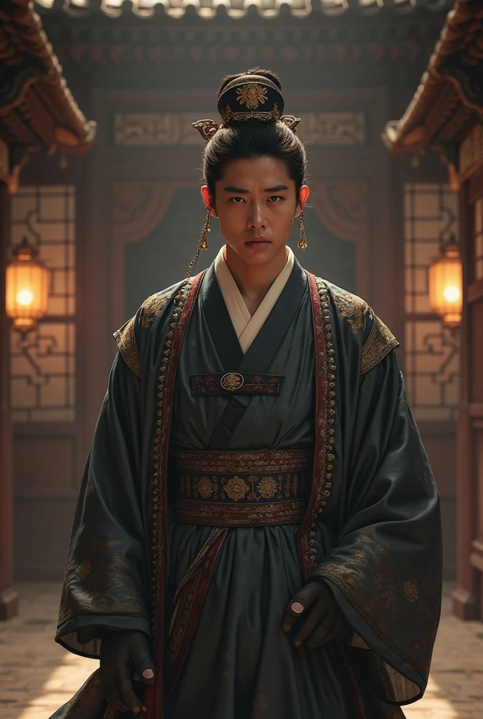 Handsome Korean man who is ashamed to take up the jeongdae