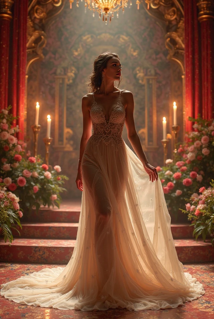 (best quality,4k,8k,highres,masterpiece:1.2),ultra-detailed,(realistic,photorealistic,photo-realistic:1.37),king,harem,beautiful women,dark,hot spring[Warm spring], palace[palatial palace],luxurious[opulent],candlelight,royal robes,ornate[Brilliant],intricate patterns[complex pattern],elegant surroundings,opulent[Rich],mysterious atmosphere,soft lighting,exquisite details,gorgeous[Luxurious],serene[serene],tranquil[calm],sinister[eery],dramatic shadows,ethereal[fleeting],mystical[myterious],whispering[whisper],hidden desires,forbidden love,passion and intrigue,subtle emotions,secret meetings,enticing[A charming],seductive[Seductive],sensual atmosphere,undulating curves,dreamlike[dream-like],enchanting[Captivating],captivating[mesmerize],enchanted garden[Magic Garden],lush vegetation[Soto],fragrant flowers,rippling water[waterface],moonlit[Moonlight],starry sky[starrysky],whisper of silk,delicate fans[Delicate fan],exotic music[Exotic music],intimate conversation,steamy[a sultry],desire-filled gazes,royal court[royal family],sensual dance[Sensual dance],intricate hairstyles[Complex hairstyle],velvet curtains[Velvet curtains],glistening jewels[glowing gemstones],glamorous[Glamorous],powerful aura[Powerful aura],alluring atmosphere[Charming atmosphere],mysterious allure,forbidden temptations,impeccable beauty[Perfect beauty],unforgettable experience,unveiling secrets,royal charm[Royal charm],intoxicating perfume[Intoxicating aroma],hidden pleasures.