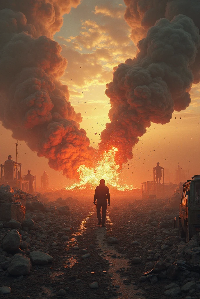 Palestine 🇵🇸 V's Israel 🇮🇱💩,best quality,4K,8K,high resolution,masterpiece,ultra-detailed,realistic,photorealistic,photo-realistic,HDR,UHD,studio lighting,ultra-fine painting,sharp focus,physically-based rendering,extreme detail description,professional,vivid colors,bokeh,fantasy scene,dark,moody,dramatic,cinematic,digital art,digital painting,concept art,epic,striking,impactful,emotive,powerful,intense,turbulent,confrontational,political,social commentary,dystopian,gritty,grim,apocalyptic,war-torn,desolate,devastated,ruined,abandoned,scorched earth,dust storm,smoke,fire,explosion,rubble,debris,destruction,chaos,conflict,struggle,tension,contrast,propaganda,revolution