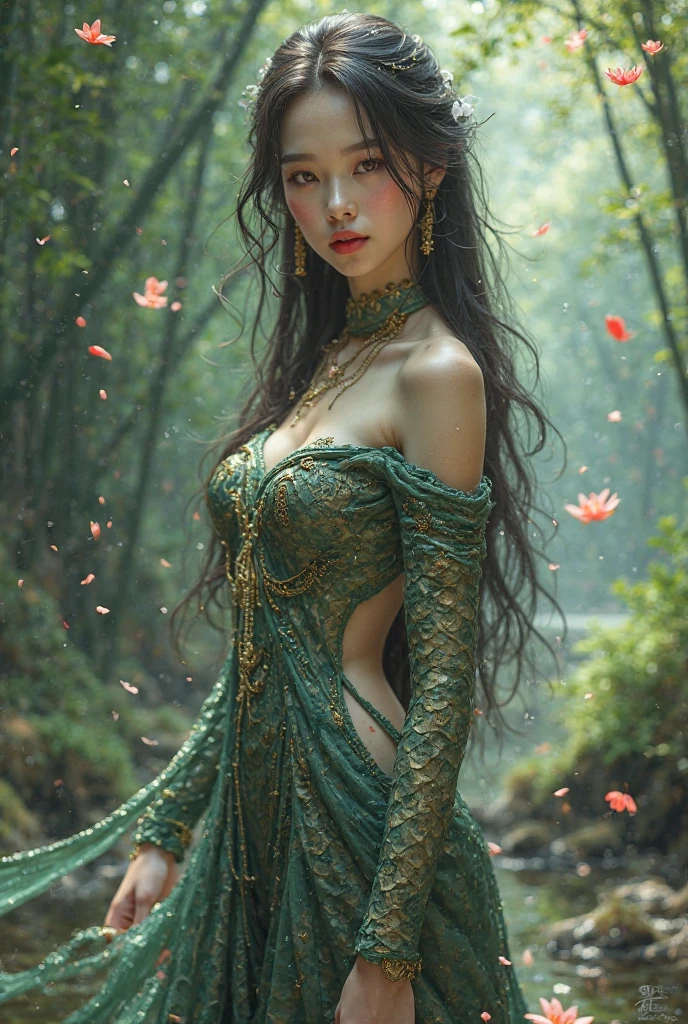 1girl,Stunningly Beautiful Girl,Haute_Couture,designer dress,wearing Haute_Couture,posing for a picture,fashion show,Long shaped face,angry,crazy,dark red eyes,Sandy Blonde side-swept hair,short hair,long ringlets,catwalk \(walkway\),colorful,vivid colors,masterpiece,best quality,absurdres,highest quality,amazing details,8k,aesthetic,