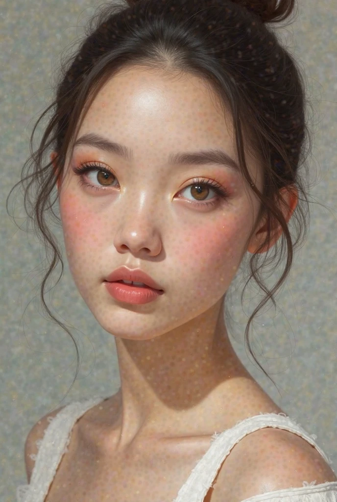 With the face of a European 