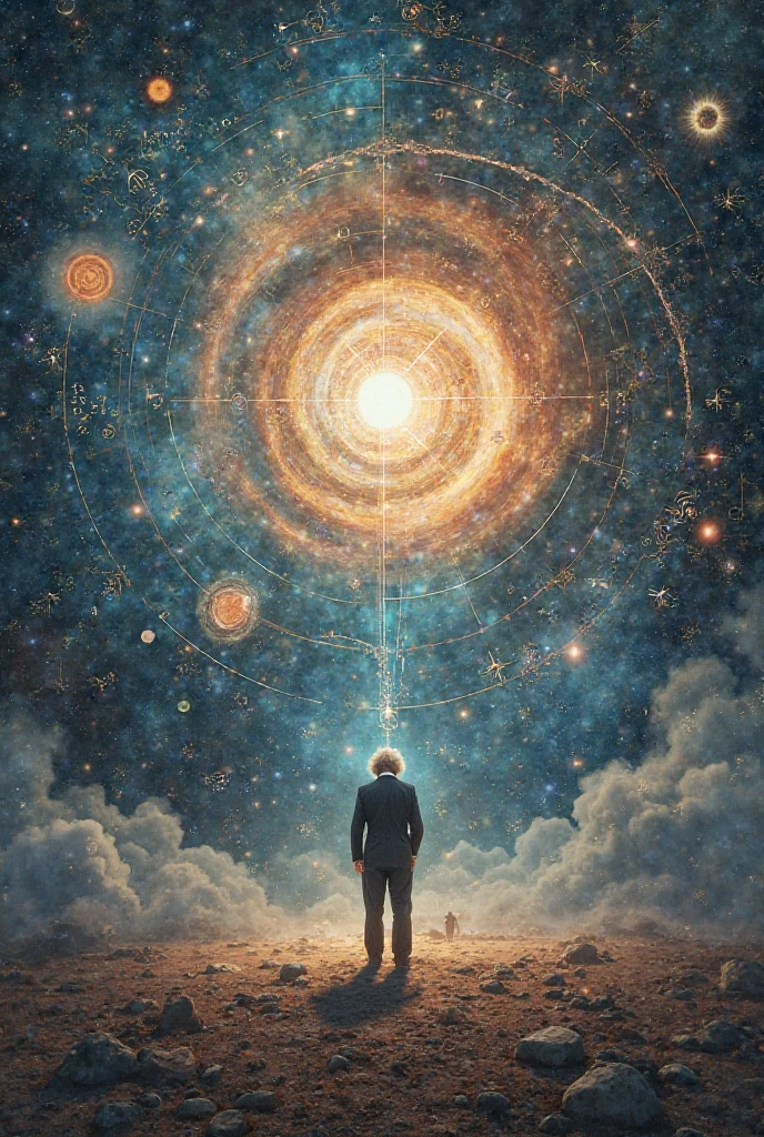 Write in an image the answer to the theory of relativity 