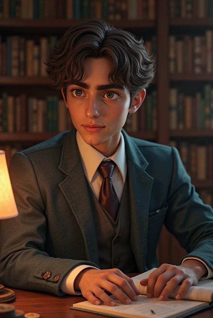 create an image of an inquisitive person 