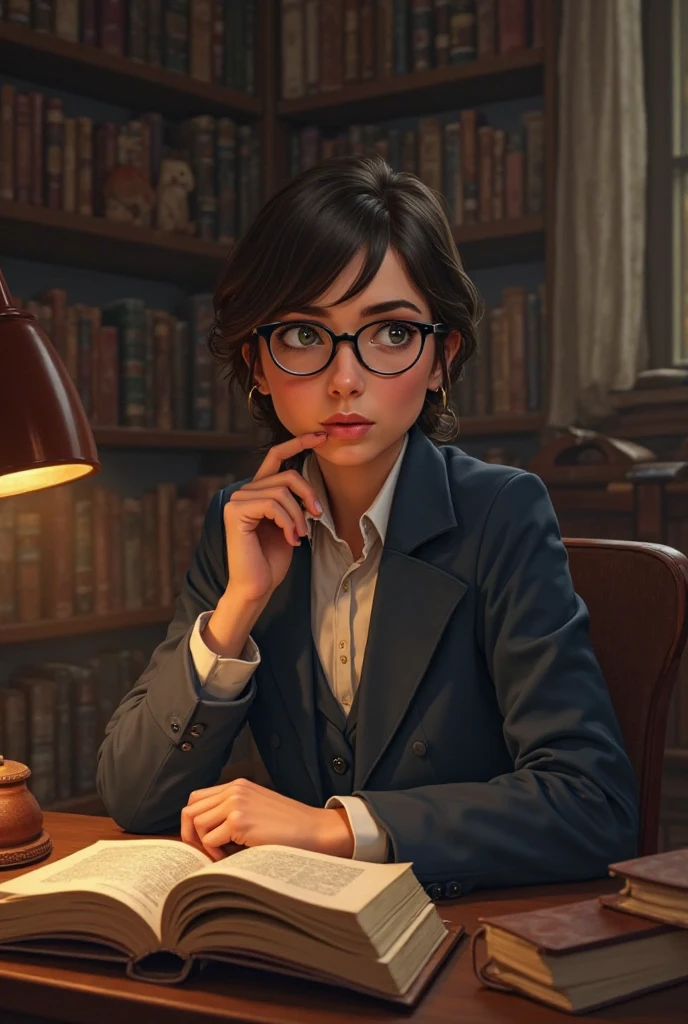 create an image of an inquisitive person 