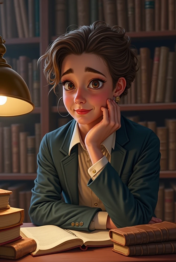 create an image of an inquisitive person 