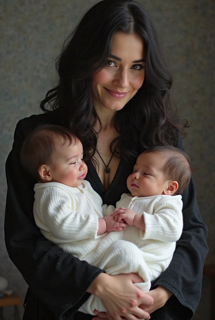 4 mothers standing next to each other, each holding a child in their arms