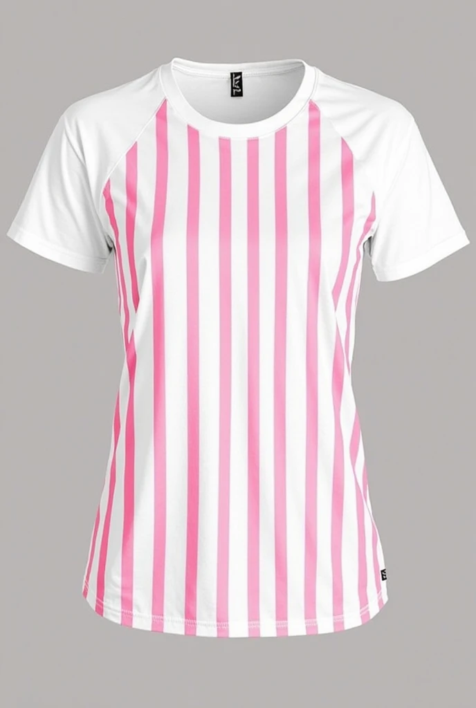 Pink and white combination girl jersy front and back