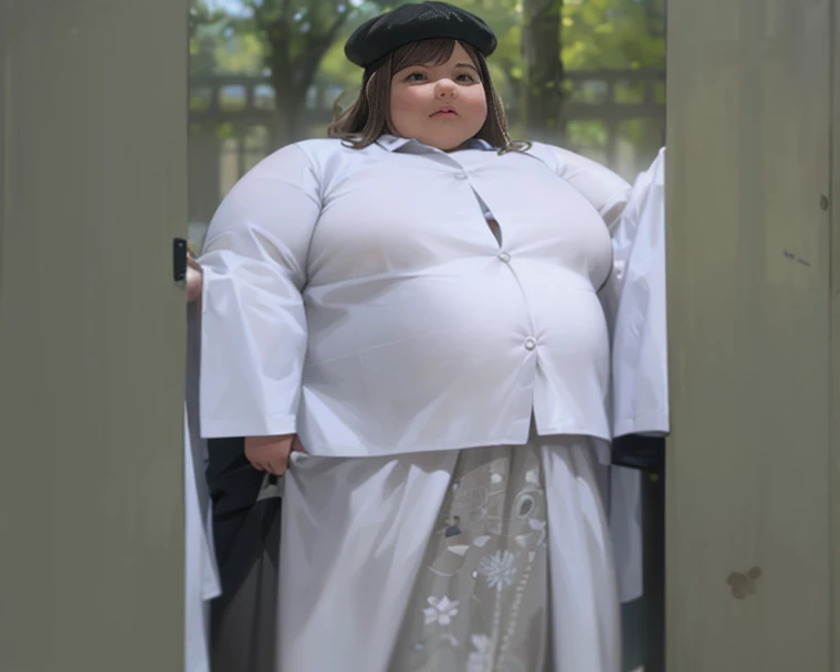 Extremely obese female judge