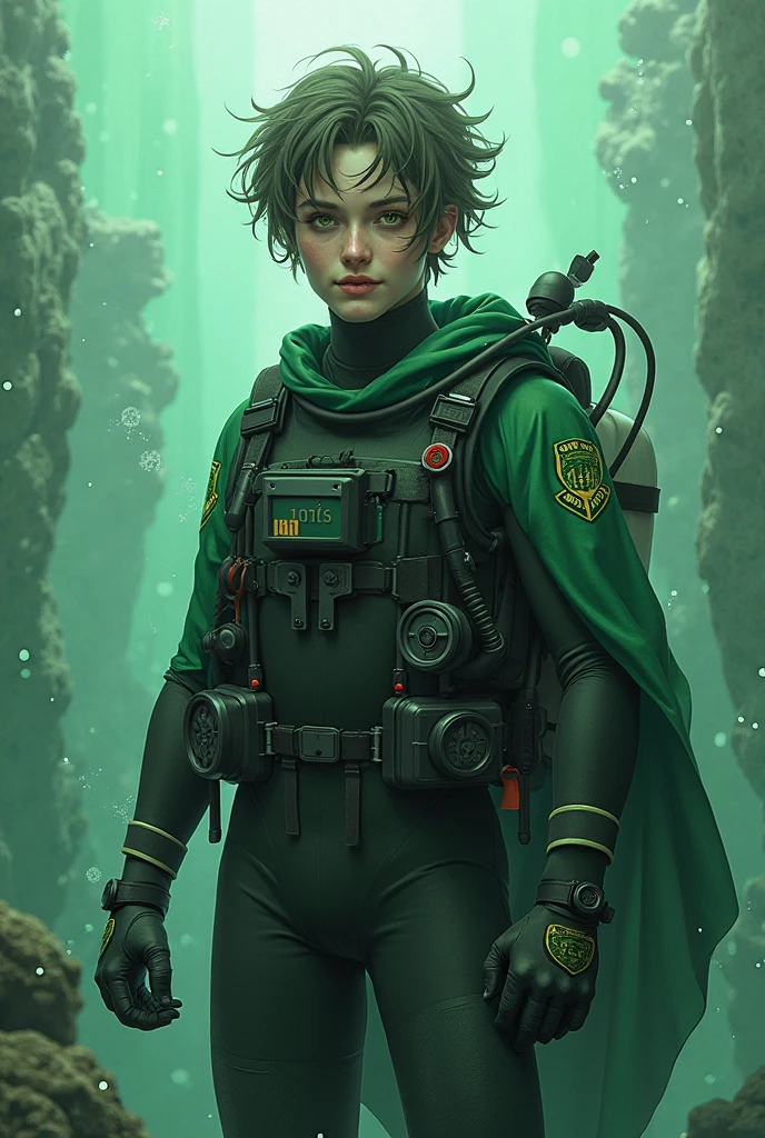 I want a diver for graduates keep in mind that the school has a green uniform and I want suitable colors and a unique design
