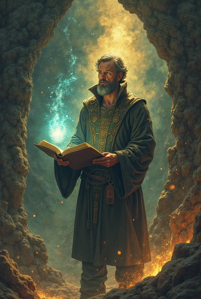 Creation of the Elixir
After years of research, the alchemist Mael Argen creates the Elixir of Dawn, a drink with healing properties and total revelation. He records it in his secret alchemical recipe manual, a magical book that only he can fully read.

Emergence of the Threat
Varek Nocth, an exiled sorcerer and former enemy, discovers rumors of the elixir's existence and plans to steal it for dark purposes.

The Attack
The sorcerer breaks into the laboratory. In the confrontation, he seriously injures the alchemist and seizes part of the manual, but fails to  the entire elixir.

The Commission to the Apprentice
With his last strength, Mael gives the rest of the manual to his young apprentice (Lyra or Kael), asking him to finish the recipe and protect the knowledge.

The Quest for Ingredients
The apprentice embarks on a journey to gather the ingredients for the final elixir, while the manual reacts to his emotions and decisions, revealing clues only to him.

The Final Conflict
The apprentice confronts the sorcerer, who has attempted to replicate the elixir with catastrophic results. Only by correctly completing the recipe can he defeat him and restore balance.

Outcome
Depending on the apprentice's choices (whether to keep the knowledge, share it, destroy it, redeem the sorcerer, or not), the story has several possible endings.