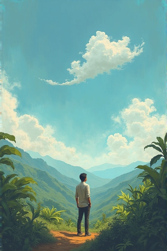 make a image related to “Ang unang Ulap” by Noli me Tangere