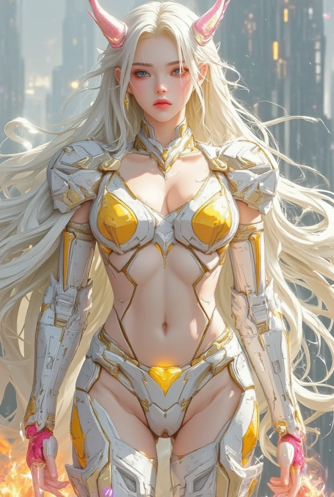 A girl wears a delicate metal headdress,(Upper body close-up),Dress with golden floral decoration,colored hair,Exquisite facial features,cosmic eye,unique(best quality,Super detailed best illustrations、best shade、masterpiece、high resolution、professional artwork、famous artwork:1.2), Artem and James Jean, Ana DittmannAlberto Vargas, Anna Dittmann's style, beautiful retro art, A beautiful artistic illustration, Inspired by James Jean, james jenn and wop, James Jean Soft Light 4K, James Jean Soft Light 4K, Beautiful digital artwork, detailed fantasy art, Stunning character art, Best Art Sites for Fan Art, Epic and beautiful character art, beautiful armor, Very detailed artgerm, Detailed digital animation art, artgerm on artstation pixiv, Armor girl