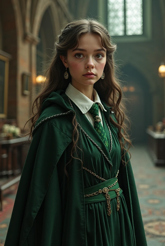 Create a girl character from Harry Potter from Slytherin 