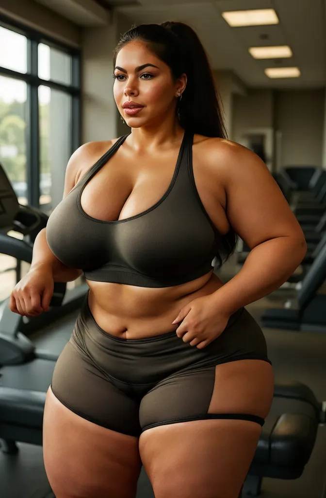 moda gorda, uma linda velhinha negra de 70 anos, (velho), Shorts de lycra, curvy body, vestindo uma roupa de fitness), Realista, Gordinho, intricado, hyper Realista, 8K, intricadoly detailed, cinematic, stunning Realista photography, rosto perfeitamente detalhado, altamente detalhado, vibrante, pele natural, Textura de pele real, octane rendering, cabelo encaracolado, cara feliz, It is, decote, (malhando na academia), Gordinho, (treinamento), pele molhada, linda coxa