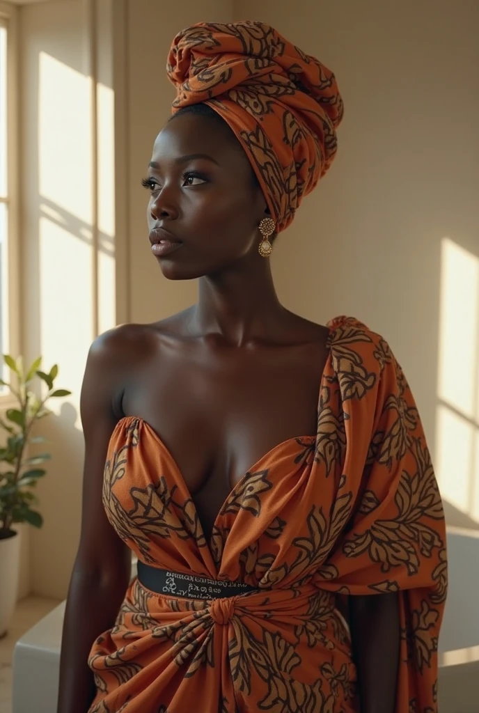 Naked black woman