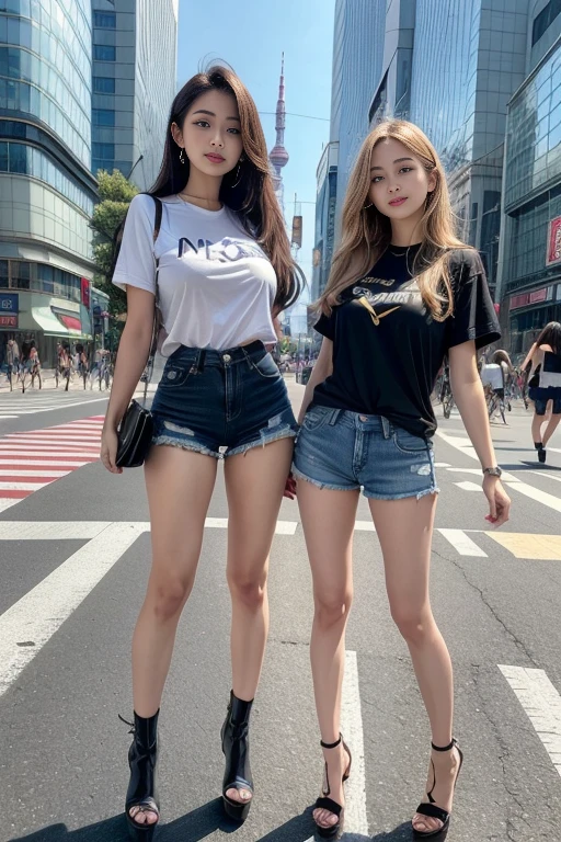 （best qualtiy：1.4），Complicated details，20 years old Korean girl，Wear a loose black T-shirt and skinny jeans，Stand on the grass and take pictures，Detailed meadow，A sweet smile on a small face，Ultra-realistic facial details，Playful and coquettish pose，The calves are straight and slender:1.2，Wear high-end brand sneakers:1.0，eventide：0.3，Broad lighting，naturalshadow：1.0，fully body photo:1.8