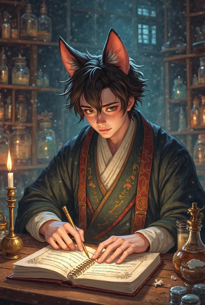 Anime Diaries of an Apothecary, Mohammed with a cat's ear