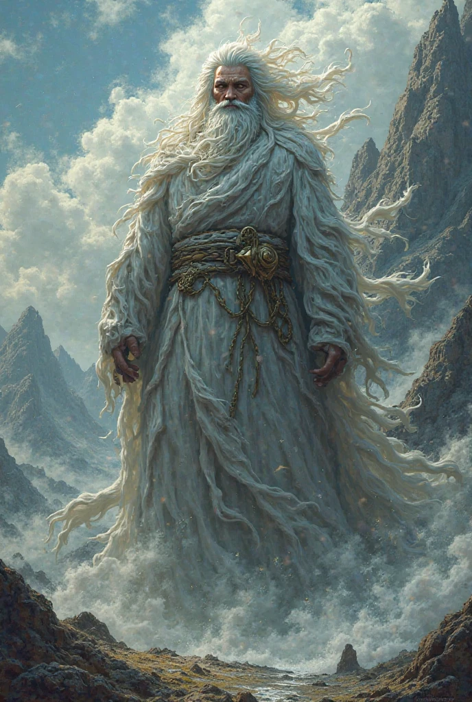 Realistic picture of the wind god