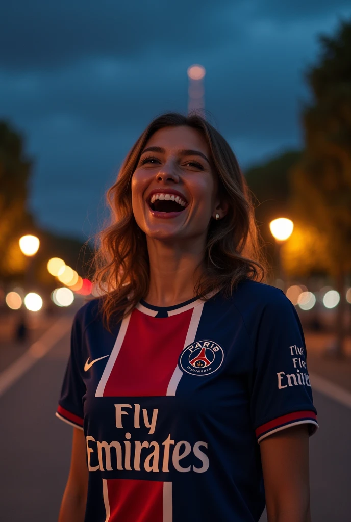 Okay AGR plays this woman wearing the PSG jersey at night in the Parque ...