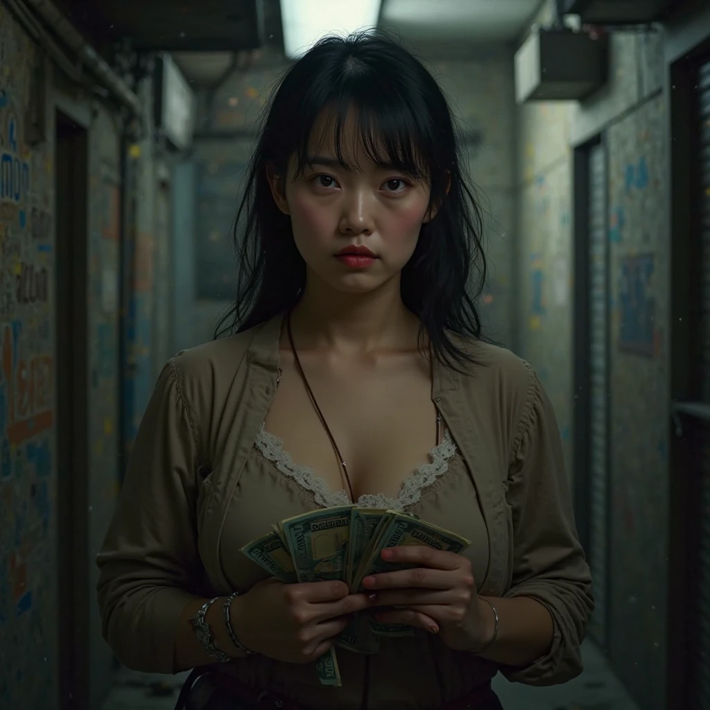 
((masterpiece、Highest quality))、Beautiful girls gather.、Girl in summer clothes、(Detailed and cute face:1.3)、(Poor conditions、Dim and unsanitary、Crumbling underground shopping mall)、屋台のdiet店、stage、sewage、Dirty shop、street vendors、Unsanitary and abandoned city、smile、diet、Poor person々