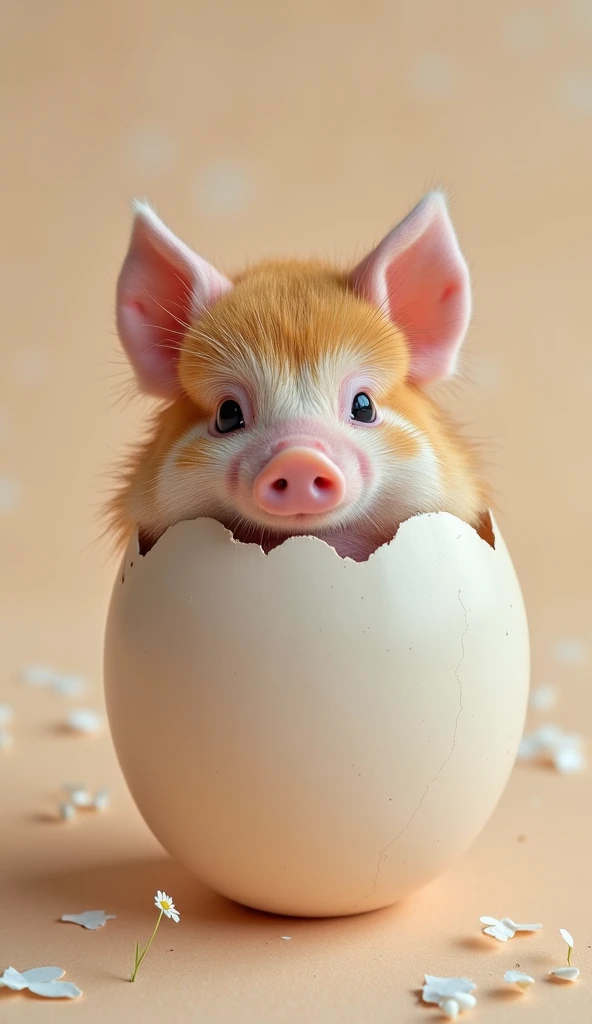 (dark anime art), one egg_laying_wool_milk_pig, best quality