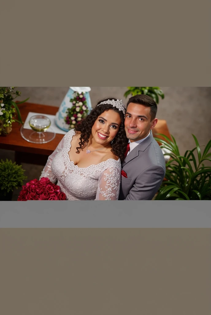 RAW photo in sequence, uma imagem de uma jovem indiana noivosas, ((selfie toda parte do corpo, sorrir), vestida de casamento tradicional, building decorated with flowers in the background, rosto detalhado, planos de fundo detalhados pouco desfocados, luzes naturais, HDR, foto realista, foto profissional, flertando com o espectador, visual quente e emocionante, fotorrealista, Bonita, pele radiante, 8k UHD, alta qualidade, filmic grain, Nikon D850.