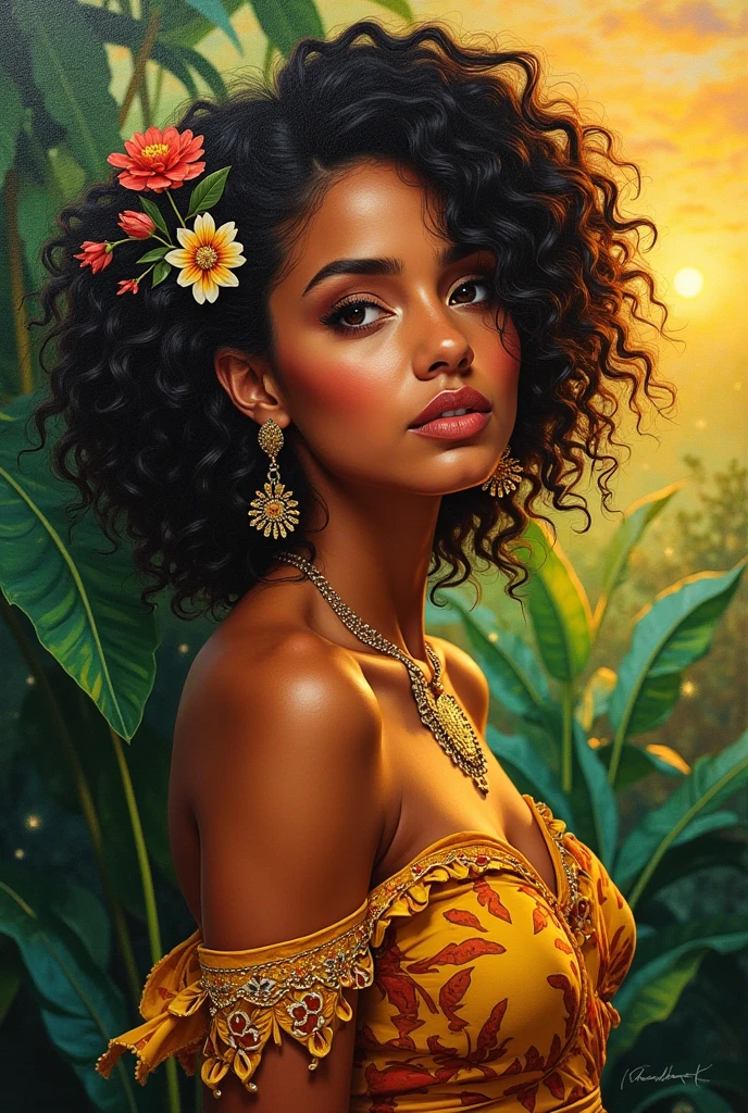 Create her with the type of Brazilian woman 