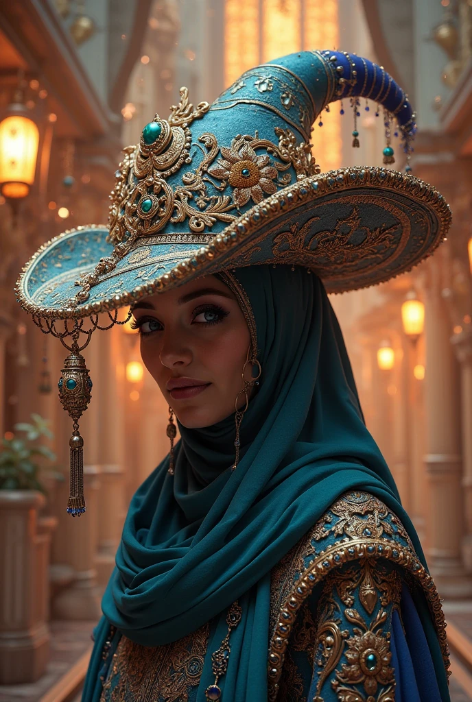 Crazy hat with Thousand and One Nights theme