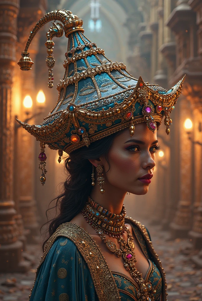 Crazy hat with Thousand and One Nights theme