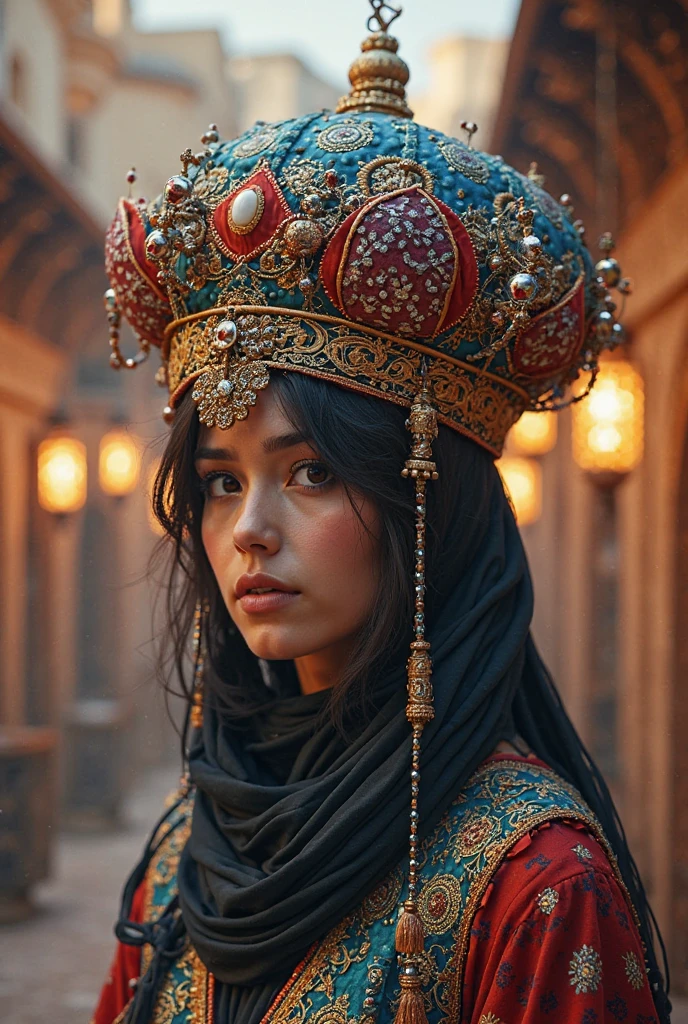 Crazy hat with Thousand and One Nights theme