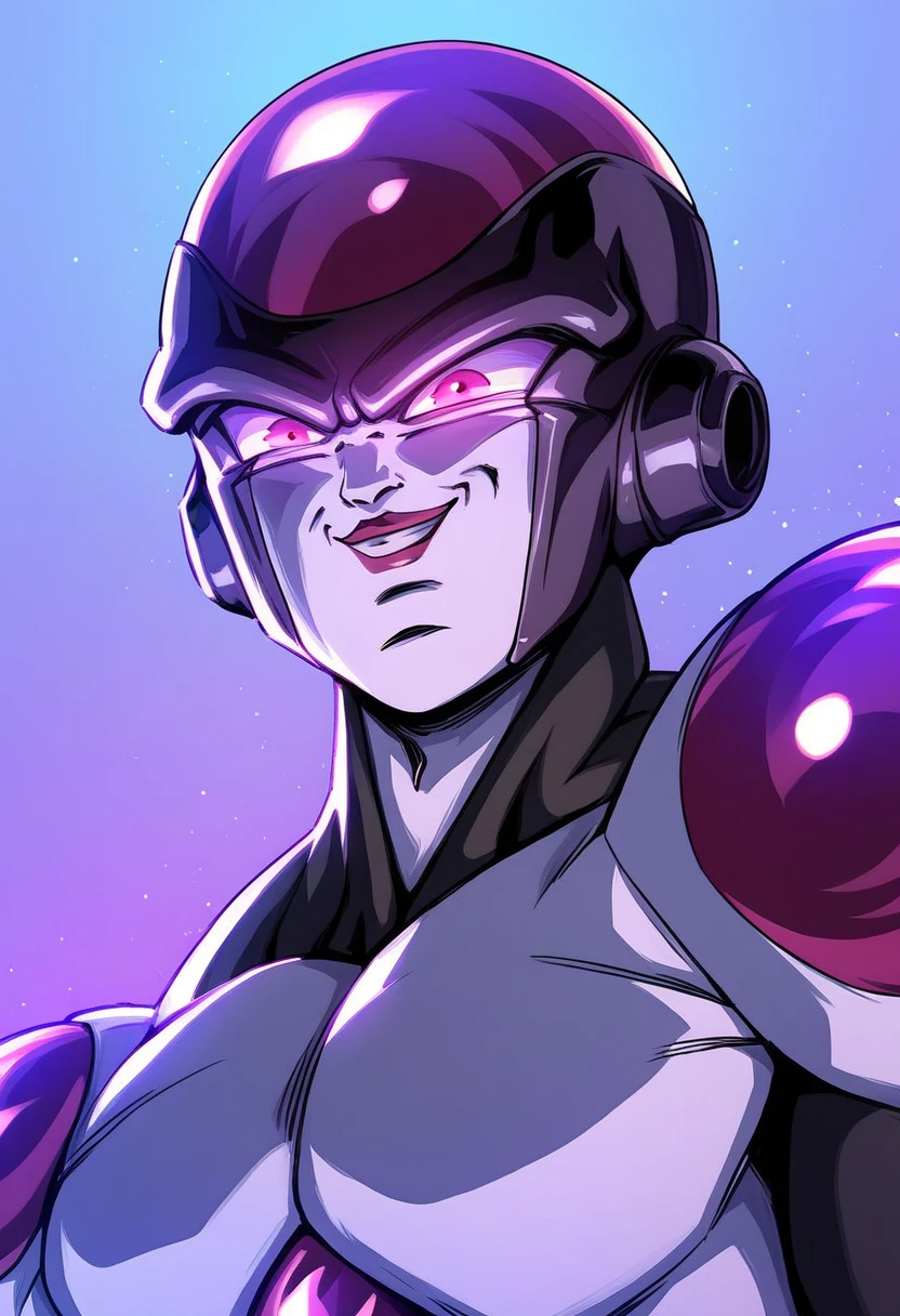 (frieza:1.1), (madmo-fc:1), <lora:madmo-fc-v1:0.6>, <lora:Frieza:0.6>, (jacket:1.2), (hat:1.4), solo, (makeup:1.1), bald, (colored skin:1.3), anime absurdres illustration, drawing, (lineart:0.6), tattoos, heart tattoo, mini hat