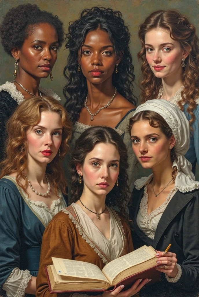  Create a themed image "Top American and British women writers "