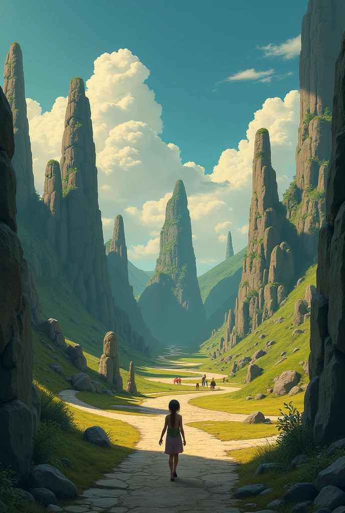 "The Assembly of Echoes"
In the heart of the Murmullo Valley, existed a peculiar kingdom: Demokratía, where all the inhabitants, from the wisest to the simplest, they had the right to make her voice heard. Over there, the decisions were not made by a king, but the Assembly of Echoes, a huge stone circle where the words spoken by the people were repeated until a consensus was found.

For centuries, Democracy prospered. The echoes were heard with respect, even when they were different. People were debating, disagreed and, In the end, she found common points. but one day, something changed.

The Whisperers arrived, creatures shrouded in layers of smoke that did not speak clearly, but they sowed doubts. “Why should you listen to everyone, if you're right?”, they whispered in the ears of the citizens. “What if others lie?? What if the assembly is manipulated?”

Little by little, the voices stopped looking for agreements and To shout to impose themselves. The echoes no longer formed harmony, but a deafening chaos of accusations, half truths and impossible promises.

The Assembly of Echoes comenzó a resquebrajarse. The stone was filled with cracks, y instead? Towers of opinion sprang up, where everyone built their truth and did not hear that of the other.

A girl named Alina, the daughter of a weaver and a narrator, was the first to notice that something was wrong. “No one can hear. They just want to be right?”, told her mother one night.

Alina began to travel the valley, collecting forgotten voices, little stories of wisdom, justice and compassion. With them , wove a blanket of words. Then, returned to the Assembly, stopped in the center of the cracked stones and simply spoke.

 didn't shout , didn't accuse. told a story.

 in the beginning , no one paid attention. But her voice was so clear, so human, that little by little the smoke of the Whisperers began to dissipate. one by one, the citizens came down from their opinion towers and they sat down to listen to.

