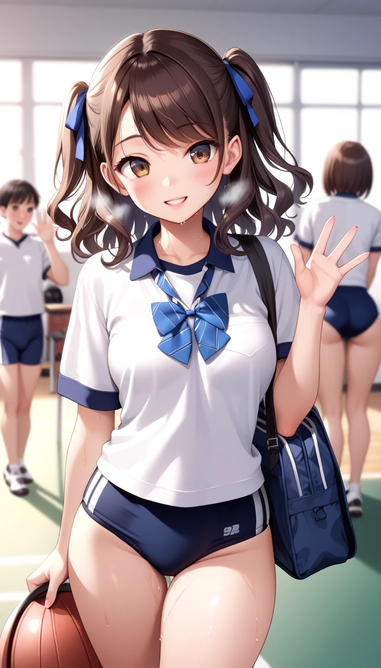 High school girl with stomach ache
