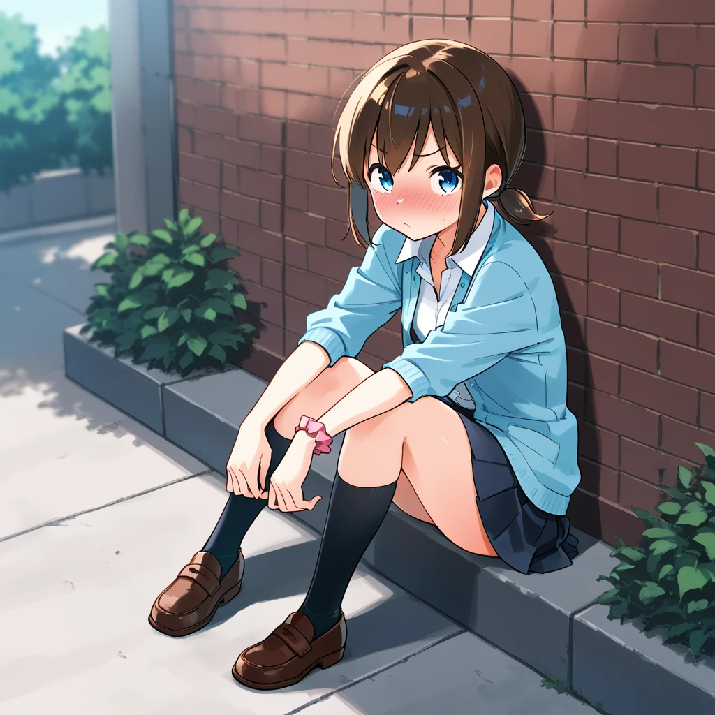 (safe:1.10), best quality, masterpiece, highres, solo, (ehre_sousounofrieren:1.10), squatting, cowboy shot, looking at viewer, anime_style, 24