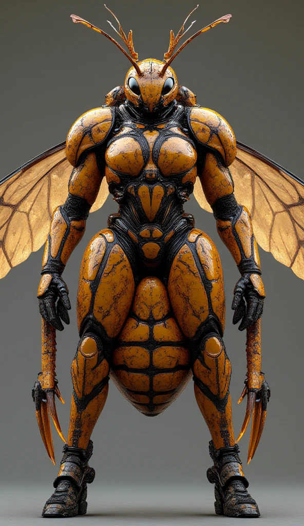 best quality, masterpiece, ultra high res, (photo realistic:1.4), arafed woman, standing, a blue butterfly with a yellow crown on its head, wayne barlowe concept art, insectoid, by Dugald Sutherland MacColl, inspired by Philippe Druillet, by Philippe Druillet, luminescence，highly detailed, she has iridescent membranes, by Roger Dean, mystical insects, wayne barlowe detailed